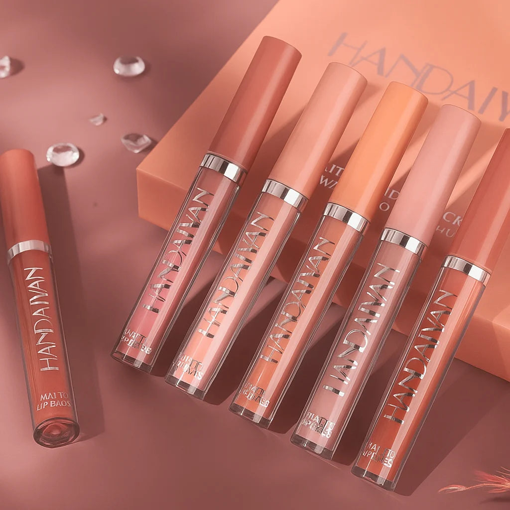 SET DE 6 LABIALES MATE HANDAIYAN – Color intenso y duración prolongada