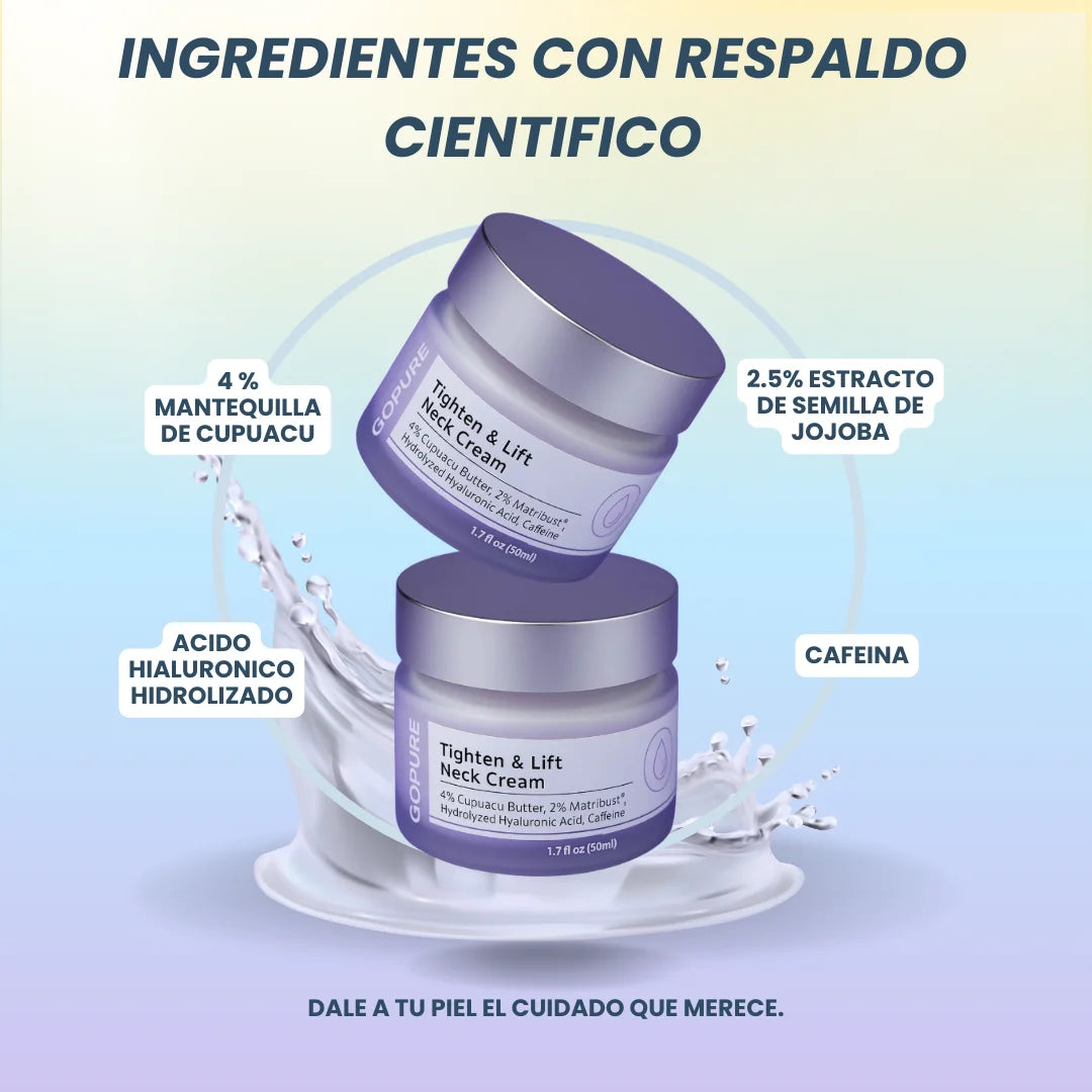 CREMA REAFIRMANTE GOPURE – Dile adiós a la flacidez y recupera la firmeza de tu piel