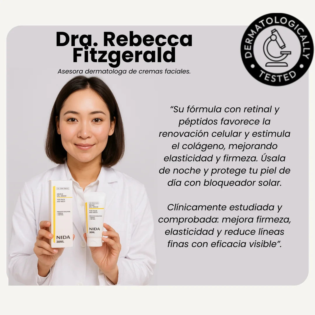 NIDA REVIVE EYE CREAM 30ML - La crema que transforma tu piel en semanas.