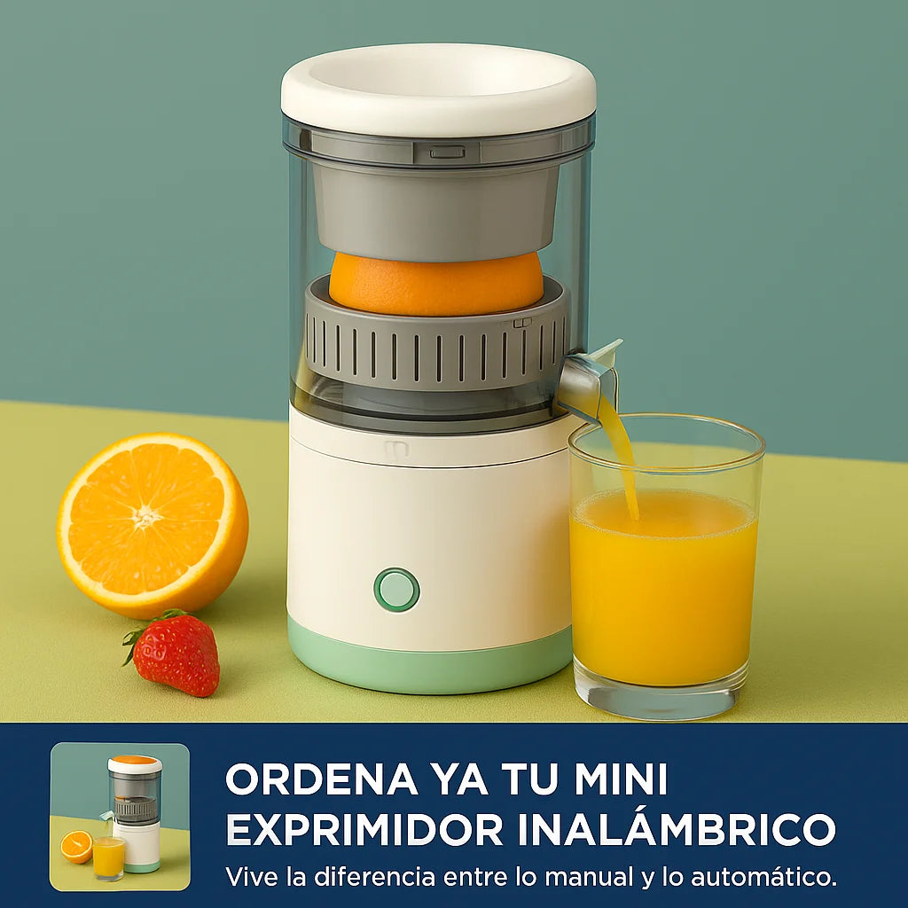 EXPRIMIDOR ELECTRICO DE FRUTAS - Tu jugo natural en un solo botón