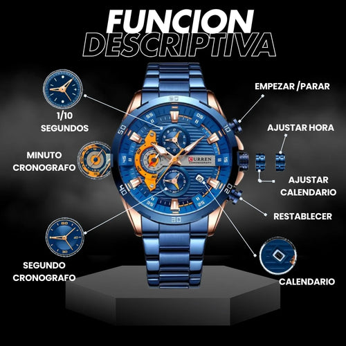RELOJ CURREN - Elegancia Masculina + Tarjeta de garantía
