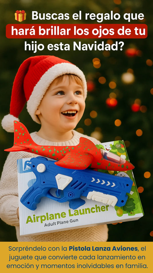 Juguete pistola lanza aviones